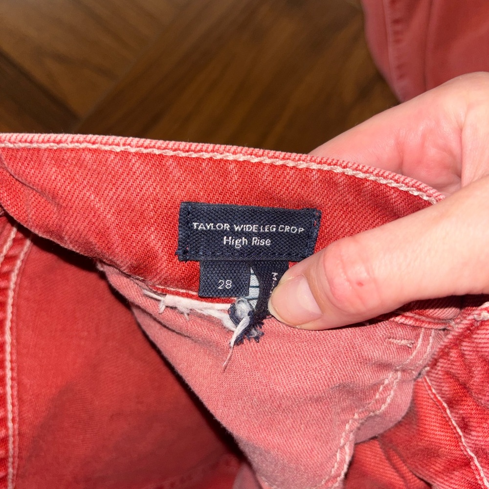 Veronica Beard Taylor Cropped Wide-Leg Jean 28 - Picture 13 of 13